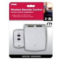 2-Outlet White Indoor Remote Control w/2-Button Transmitter
