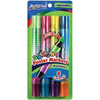 ArtSkills Poster Markers, Bright, 8 Colors