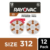 RAYOVAC® Size 312 Hearing Aid Batteries