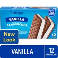 Kroger® Vanilla Frozen Dairy Dessert Sandwiches