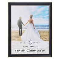 Studio Decor Home Line Wall Frame, 11 x 14 in - Black & Gold
