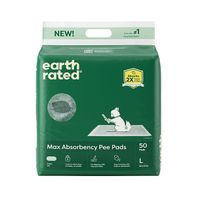 Earth Rated Max Absorbency 2X Faster & More Leak-Proof Dog Pee Pad, Large - Green