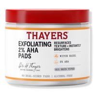 Thayers Exfoliating 2% AHA Pads