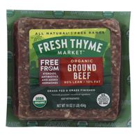 Fresh Thyme Market 90% Lean 10% Fat Organic Ground Beef