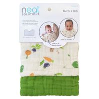 Neat Solutions 2 in 1 Muslin Burp Bib Cloth