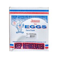 James Farm - Grade A Extra Large Loose Eggs - 15 Dozen