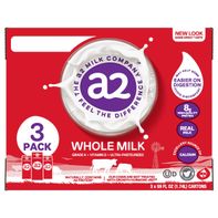 A2 Milk Whole Milk, 59 oz, 3 count