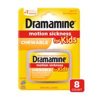 Dramamine Motion Sickness Relief for Kids Chewable Grape