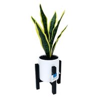 Artificial Snake Plant In Pot With Stand