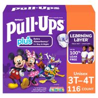 Huggies Pull-Ups Plus Training Pants Unisex, 3T - 4T