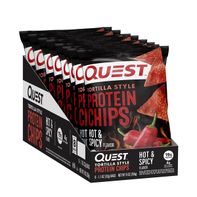 Quest Protein Chips, Hot & Spicy Flavor, Tortilla Style