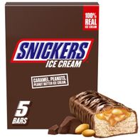 SNICKERS Ice Cream, Chocolatey Caramel Peanut Butter Ice Cream Bars