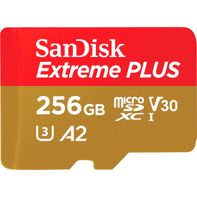SanDisk Extreme PLUS microSDXC UHS-I Memory Card, 256GB