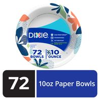 DIXIE Paper Bowls, 10 oz Disposable Bowls (Design May Vary)