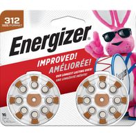 Energizer Batteries Size 312, Brown Tab