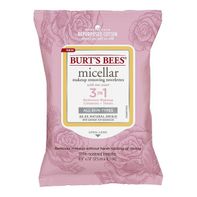 Burt's Bees Micellar Coconut & Lotus Facial Towelettes, 99% Natural Origin; All Skin Types