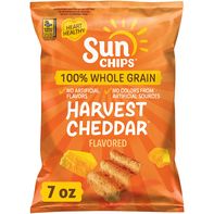 Sun Chips Flavored Whole Grain Snacks, Harvest Cheddar