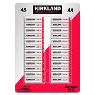 Kirkland Signature Alkaline AA Batteries, 48-count
