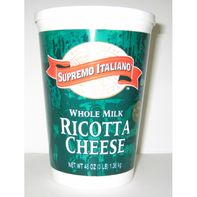 Supremo Italiano - Whole Milk Ricotta Cheese - 3 lbs