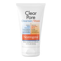 Neutrogena Clear Pore 2 in 1 Facial Cleanser and Mask with 3.5% Benzoyl Peroxide Acne Treatment