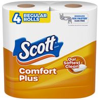 Scott ComfortPlus Toilet Paper, 1-Ply