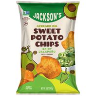 Jackson's  Sweet Potato Chips in Avocado Oil, Spicy Jalapeño