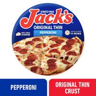 Jack's Jack’S Thin Crust Pepperoni Pizza Frozen Pizza Easy Dinner Frozen Dinner