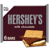 Hershey's Milk Chocolate Candy Bars, 1.55 oz (6 Count)