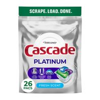 Cascade Platinum Dishwasher Pods, Fresh