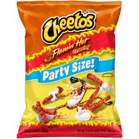 Cheetos Flamin Hot Crunchy Party Size Cheese Flavored Snacks