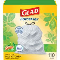 Glad Odor Shield Tall Kitchen Drawstring Trash Bags With Gain Original Scent Mega Pack
