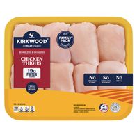 USDA Family Pack Boneless Skinless Chicken Thighs, per lb