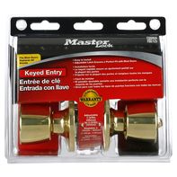Master Lock Polished Brass Keyed Entry Tulip Handle