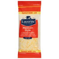 Lucerne Mexican Style Fine Cut 4 Cheese Blend Family Size