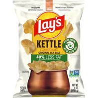 Lay's Kettle Cooked Potato Chips Original Sea Salt