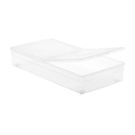 The Container Store Our Long Underbed Box with Wheels  - 35-5/8" x 18-1/4" x 6-1/2"