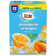 Dole Mandarin Oranges in 100% Fruit Juice 12 - 4 oz cups