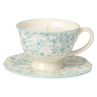 KIRKTON HOUSE Tea Cup Candle Blue Floral