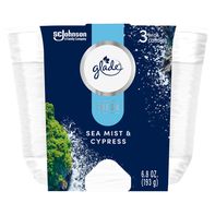Glade 3 Wick Sea Mist & Cypress Candle
