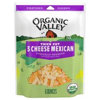 Organic Valley® 3 Cheese Organic Thick Cut Shredded Mexican Cheese Blend