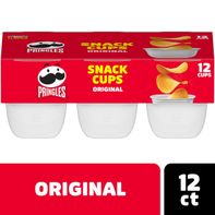 Pringles Snack Cups Original Potato Crisps Chips, Lunch Snacks, Snack Cups, 12 Count