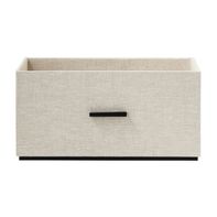 The Container Store Harmony Closet Storage Bin, 16 x 11 x 8 in - Natural Linen