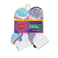 Hanes Girl's Colors Vary Ankle Socks