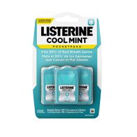 Listerine Pocketpaks Cool Mint Flavor Portable Breath Strips for Bad Breath On-the-Go