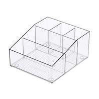 Everything Organizer Narrow Divided Clear Organizer, 6 x 7 x 3-1/2 in