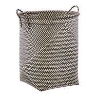 Strapping Laundry Hamper - Black & Off-White - 18" x 18" x 22"