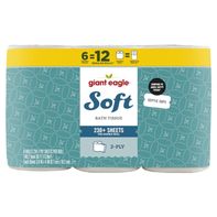 Giant Eagle 2-Ply Double Rolls Soft Bath Tissue
