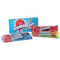 Airheads Candy Assorted Flavors Chewy Full-Size Candy Bars 6 ct