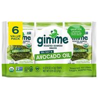 gimMe Roasted Sea Salt & Avocado Oil Seaweed Snacks Value Pack