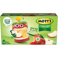 Mott's Unsweetened Applesauce Pouches, Apple 